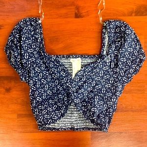 Navy Blue Aeropostale Crop Top XS
